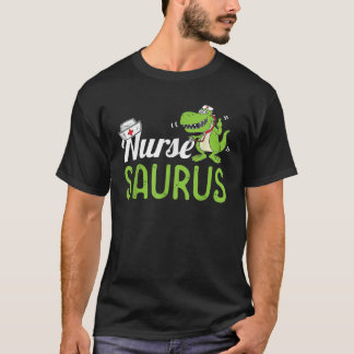 ナースサウルスおもしろい Tシャツ