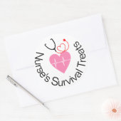 ナースサバイバルキットハッピーナース週間ステッカー ラウンドシール (封筒)