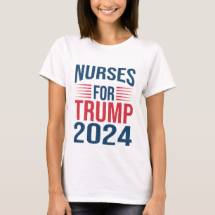 ナースサポートトランプ2024のTのための再選挙ナース Tシャツ