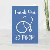 ナースサンキューカードと聴診器デザイン カード (正面)