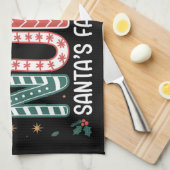 ナースサンタお気に入りの小妖精や小人感動的 キッチンタオル (四つ折り)