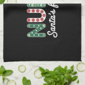 ナースサンタのお気に入りの小妖精や小人ライフナースデイギフト キッチンタオル (折り畳み)