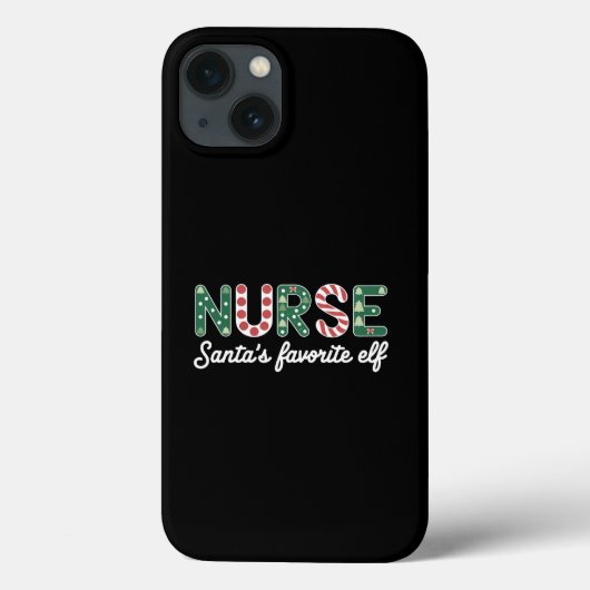 ナースサンタの愛するエルフライフ ナースの日 ギフト Case-Mate iPhoneケース (裏面)