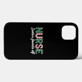 ナースサンタの愛するエルフライフ ナースの日 ギフト Case-Mate iPhoneケース (裏面 (横))