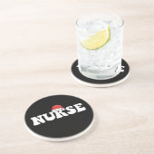 ナースサンタハットクリスマス看護 コースター (側面)