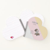 ナースサーモン背景ナース 飛んでいる ノートブック (内部)