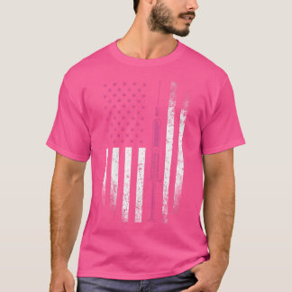 ナースシャツ実行Lpnアメリカ国旗の注射器ドクターミー Tシャツ