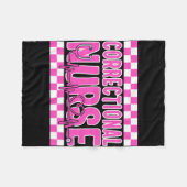 ナースシャツ、矯正ナースティー、RNギフト フリースブランケット (正面(横))