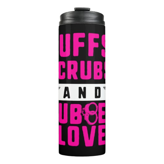 ナースシャツ、袖口、スクラブ、ゴム手袋のTシャツ タンブラー (正面)