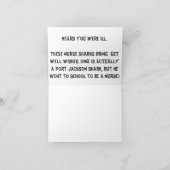 ナースシャークGet Wellノートカード カード (内部)