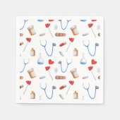 ナースシンプル医療機器パターン スタンダードカクテルナプキン (正面)