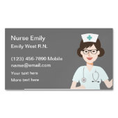 ナースシンプル患者用名刺マグネット マグネット名刺 (正面)