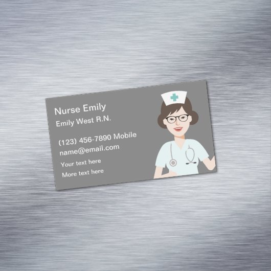 ナースシンプル患者用名刺マグネット マグネット名刺 (インサイチュ)