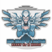 ナースシールの医師ハートのDNP脳 シール (正面)