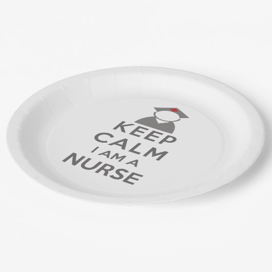 ナースシ保ンボルCalm I amナース ペーパープレート (アングル)