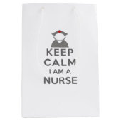 ナースシ保ンボルCalm I amナース ミディアムペーパーバッグ (正面)