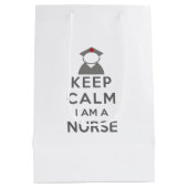 ナースシ保ンボルCalm I amナース ミディアムペーパーバッグ (裏面)