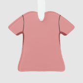 ナーススクラブピンクシャツステソスコープのクリスマス オーナメント (裏面)