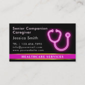 ナーススクラブ及び聴診器エレガント医療 名刺 (正面)