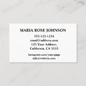 ナーススクラブ及び聴診器事業 名刺 (裏面)