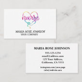 ナーススクラブ及び聴診器事業 名刺 (正面/裏面)
