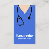 ナーススクラブ及び聴診器名刺 名刺 (正面)