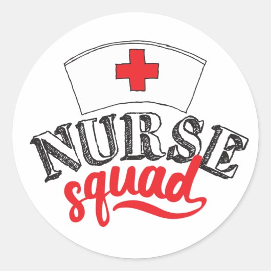 ナーススクワッドナースフレンズ最高のナースフレンズナース ラウンドシール (正面)