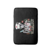 ナーススケルトンジョークユーモア半開きエッセンシャルT-Sh バスマット (正面縦)