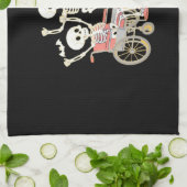 ナーススケルトン面白いハロウィンヘルスケアエッセンシア キッチンタオル (折り畳み)