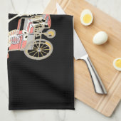 ナーススケルトン面白いハロウィンヘルスケアエッセンシア キッチンタオル (四つ折り)