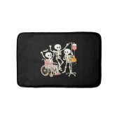 ナーススケルトン面白いハロウィンヘルスケアエッセンシア バスマット (正面)