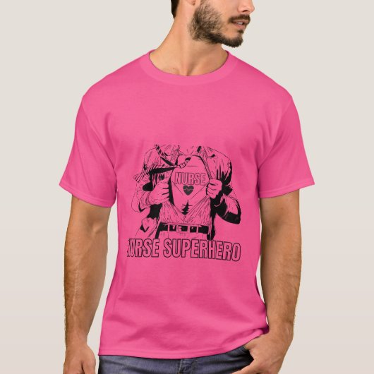 ナーススーパーヒーロー Tシャツ (正面)