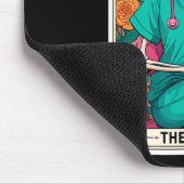 ナースタロットカードおもしろいスケルトンナースウィッチィM マウスパッド (コーナー)