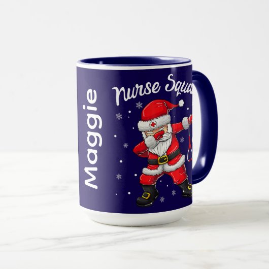 ナースチームのクリスマス マグカップ (正面右)
