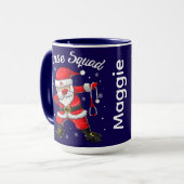 ナースチームのクリスマス マグカップ (正面左)