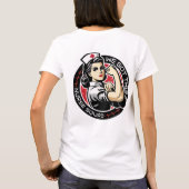 ナースチームの結束力を示す ナース感謝祭 Tシャツ (裏面)