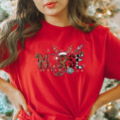 ナースティー(トナカイとクリスマスライト付) Tシャツ