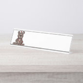 ナーステディベア デスクネームプレート (正面)