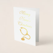 ナーステーマ聴診器 箔カード (正面)