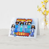 ナースデイカード – グルービーナースズ カード (黄色い花)