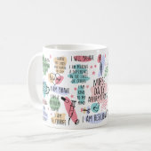 ナースデイリー確認コやる気を起こさせるーヒー コーヒーマグカップ (正面左)