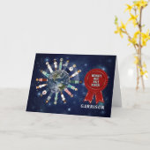 ナースデイワールドズ最高のオスナース（名前） カード (黄色い花)