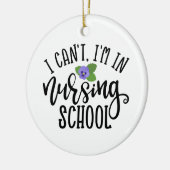ナースデザイン看護学校に行けない セラミックオーナメント (左)