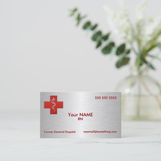 ナースデラックス 名刺 (スタンド正面)