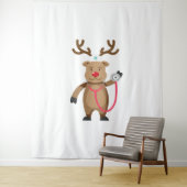 ナーストナカイおもしろいキュートなクリスマスアートワーク タペストリー (インサイチュ)