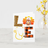 ナーストルコサンクスギビングデイラブナースライフ秋 カード (黄色い花)