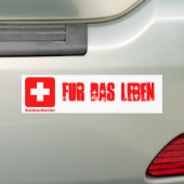 ナースドイツ語 バンパーステッカー (車上)