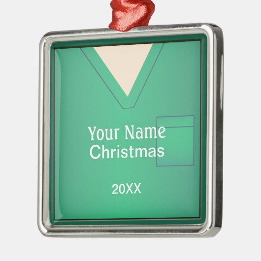 ナースドクタースクラブルクリスマスプレミアムオーナメント3 メタルオーナメント (左)