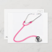 ナースドクターピンク聴診器EMT ポストカード (正面/裏面)