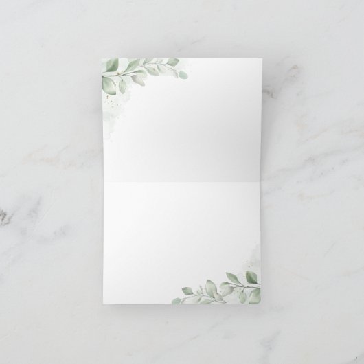 ナースドクターヘルスケアヒーローグリーンリーユーカリ サンキューカード (内部)